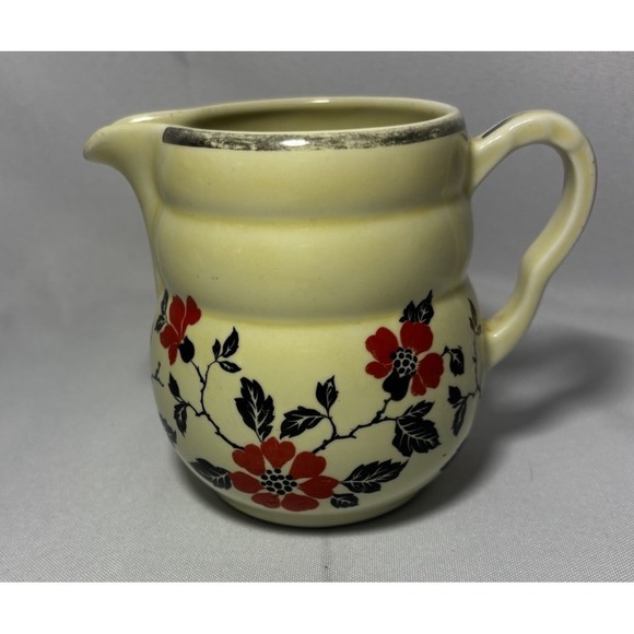 🌸Hall's Superior Quality Red Poppy Sugar & Creamer & Tea Pot With Lids - Picture 7 of 15